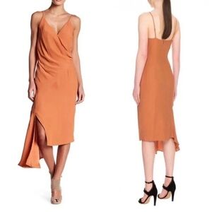 KEEPSAKE the Label Asymmetrical Orange Dress
